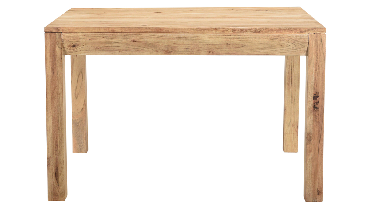 Table extensible rallonges intgres rectangulaire en bois massif L120-210 cm BALTO