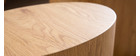 Tables basses ovales bois clair (lot de 2) WOODY