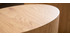 Tables basses ovales bois clair (lot de 2) WOODY