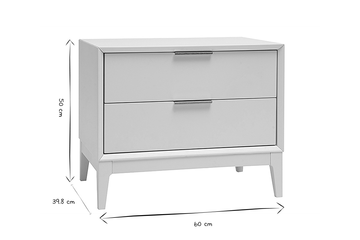 Tables de chevet rose et mtal dor avec rangements (lot de 2) GIANA