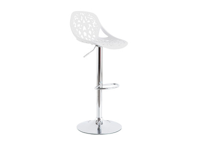 Tabouret de bar design baroque blanc BAROCCA