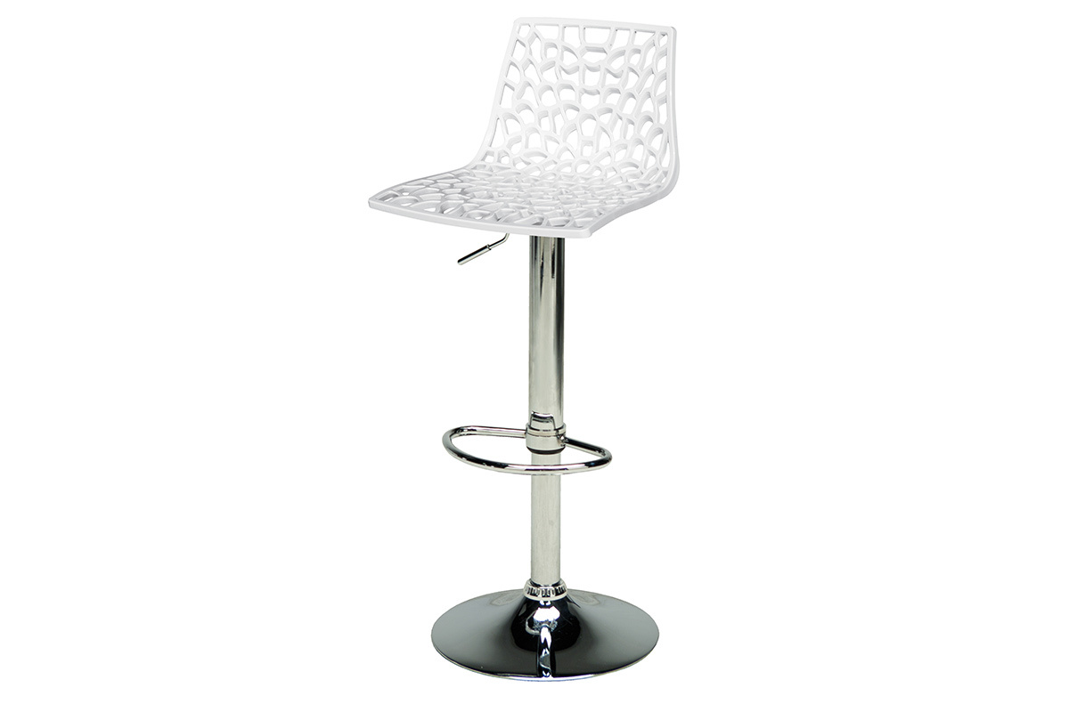 Tabouret de bar design blanc  ATRAX