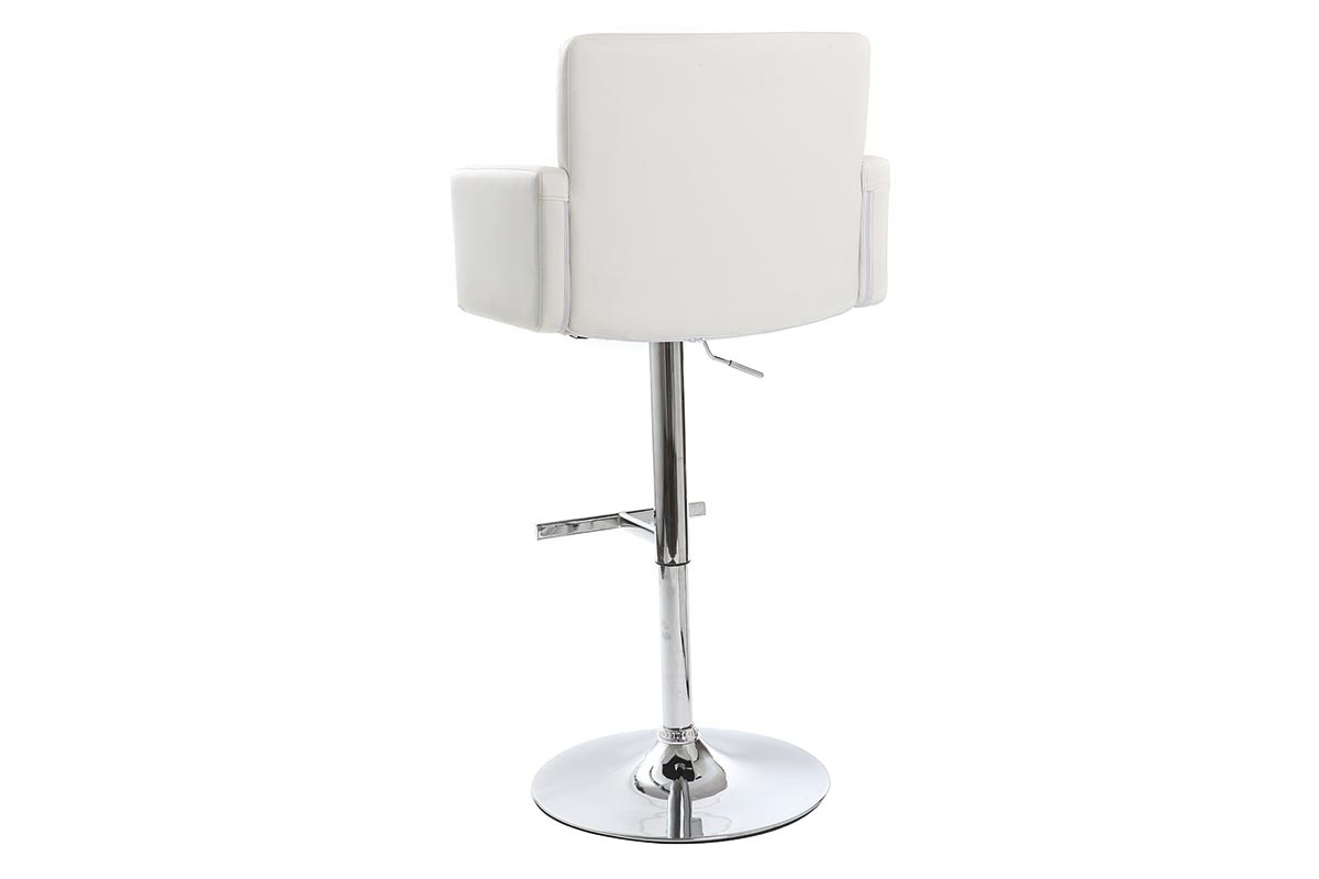 Tabouret de bar design blanc BLAKE