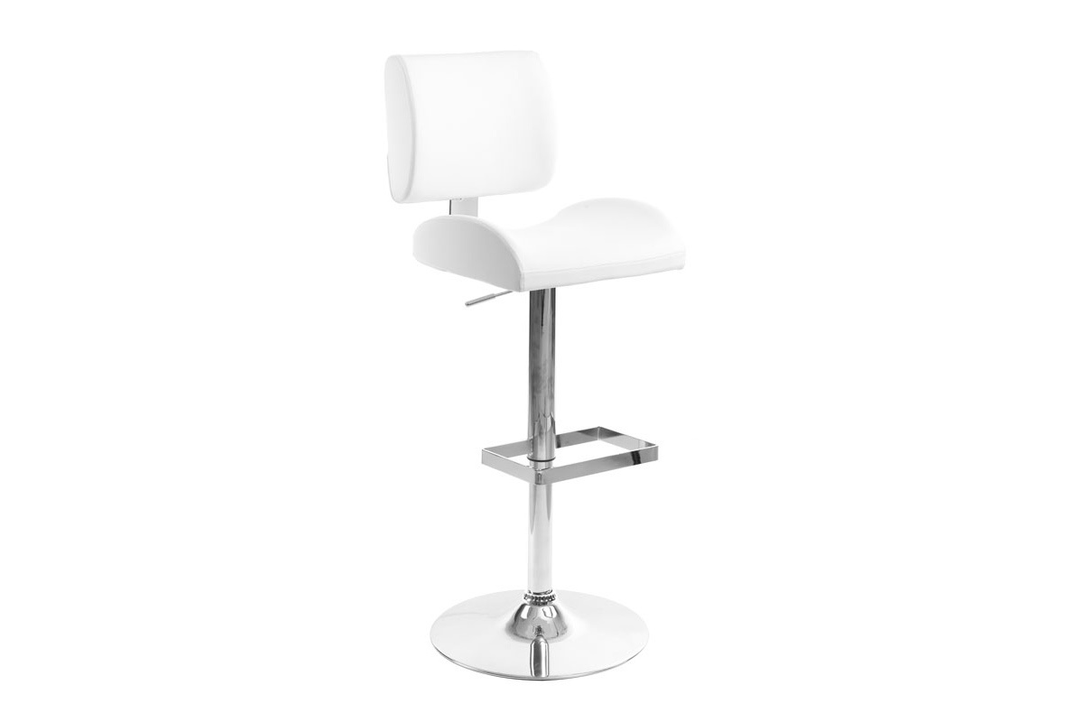 Tabouret de bar design blanc CERES