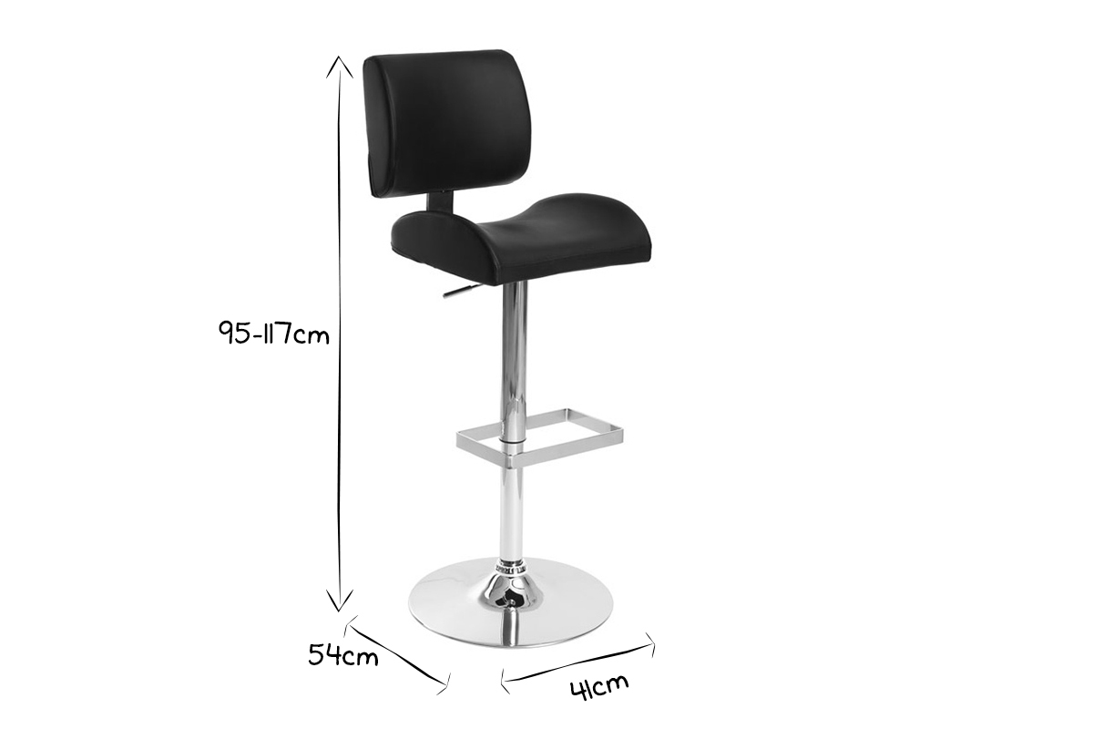 Tabouret de bar design blanc CERES