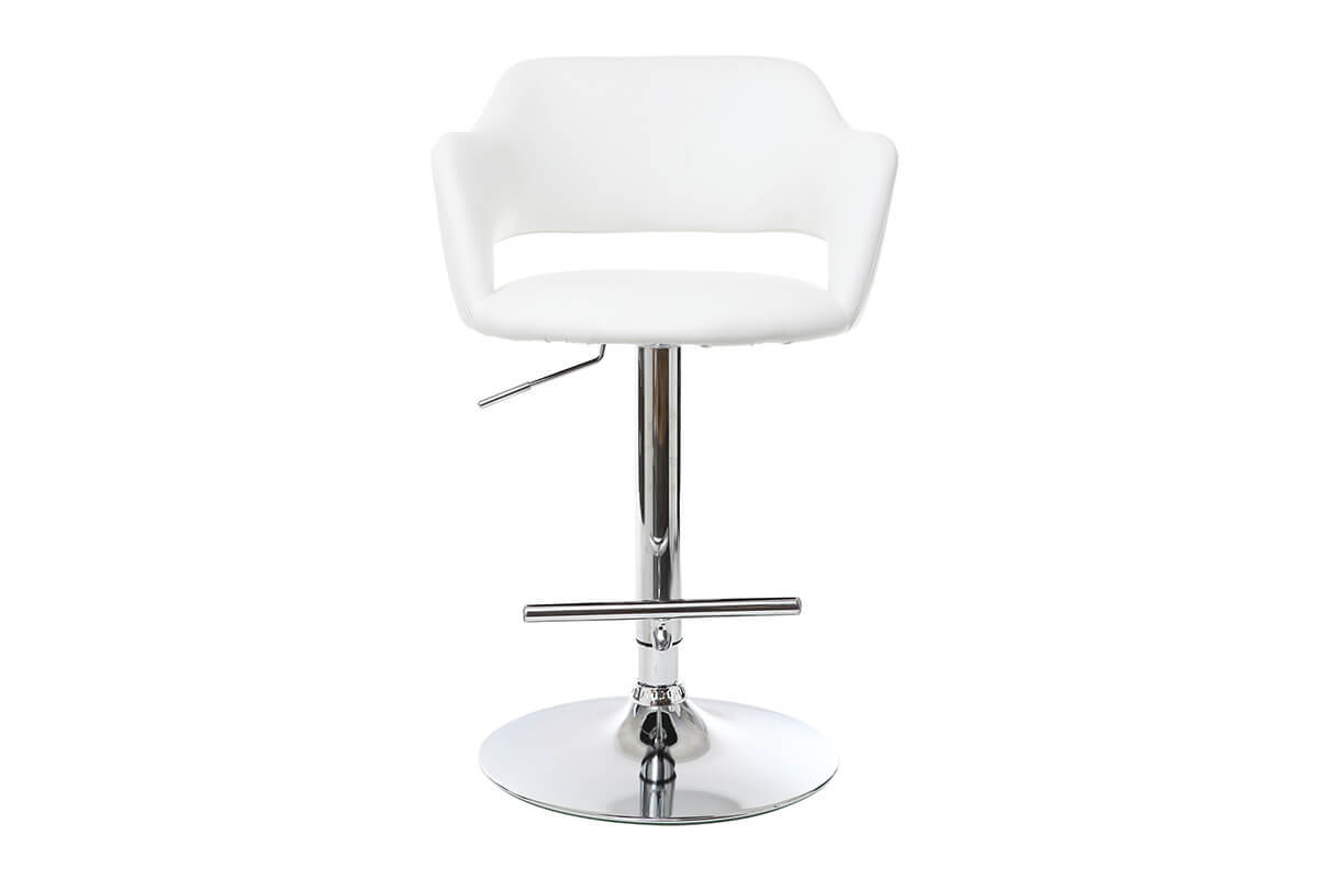 Tabouret de bar design blanc JESSY
