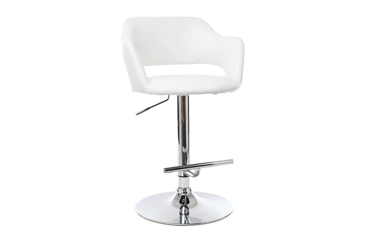 Tabouret de bar design blanc JESSY