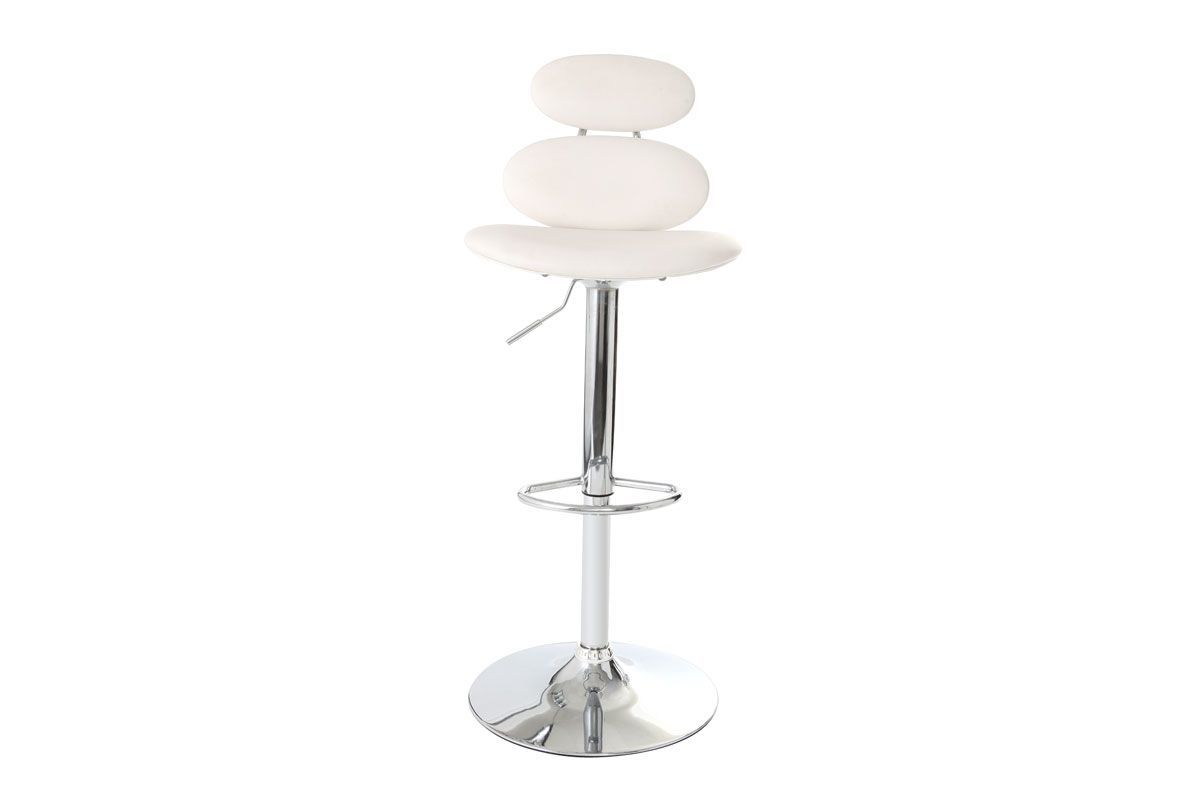 Tabouret de bar design blanc STONE