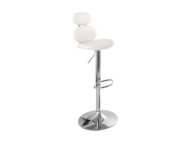 Tabouret de bar design blanc STONE