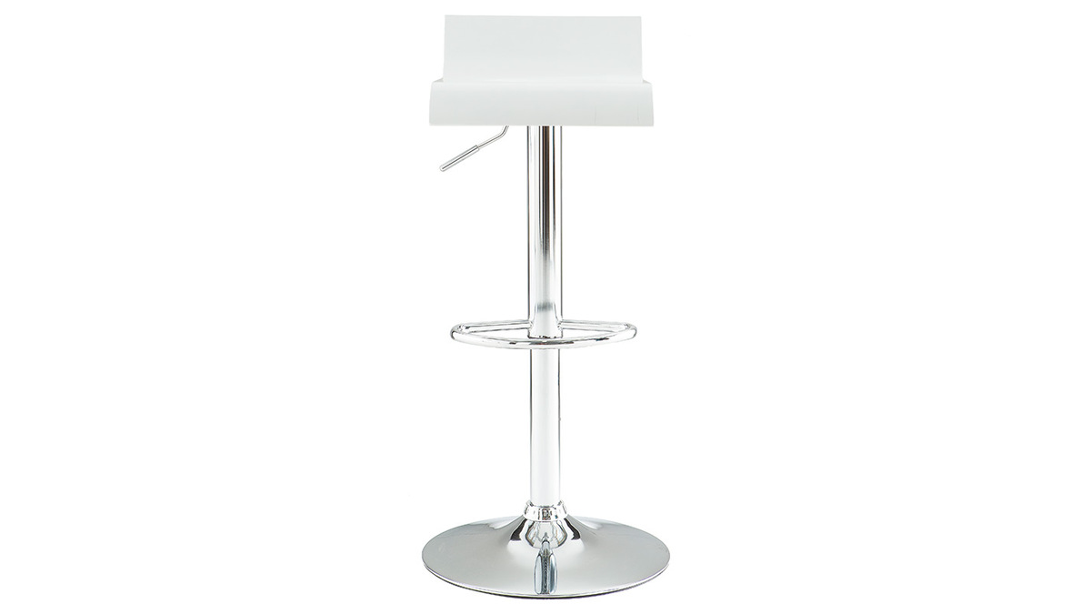 Tabouret de bar design blanc SURF