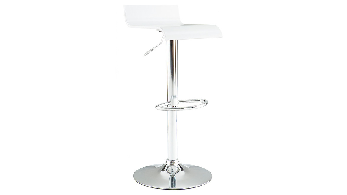 Tabouret de bar design blanc SURF