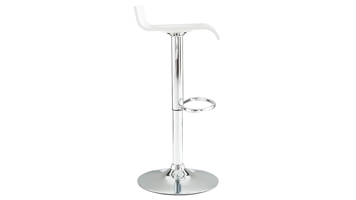 Tabouret de bar design blanc SURF
