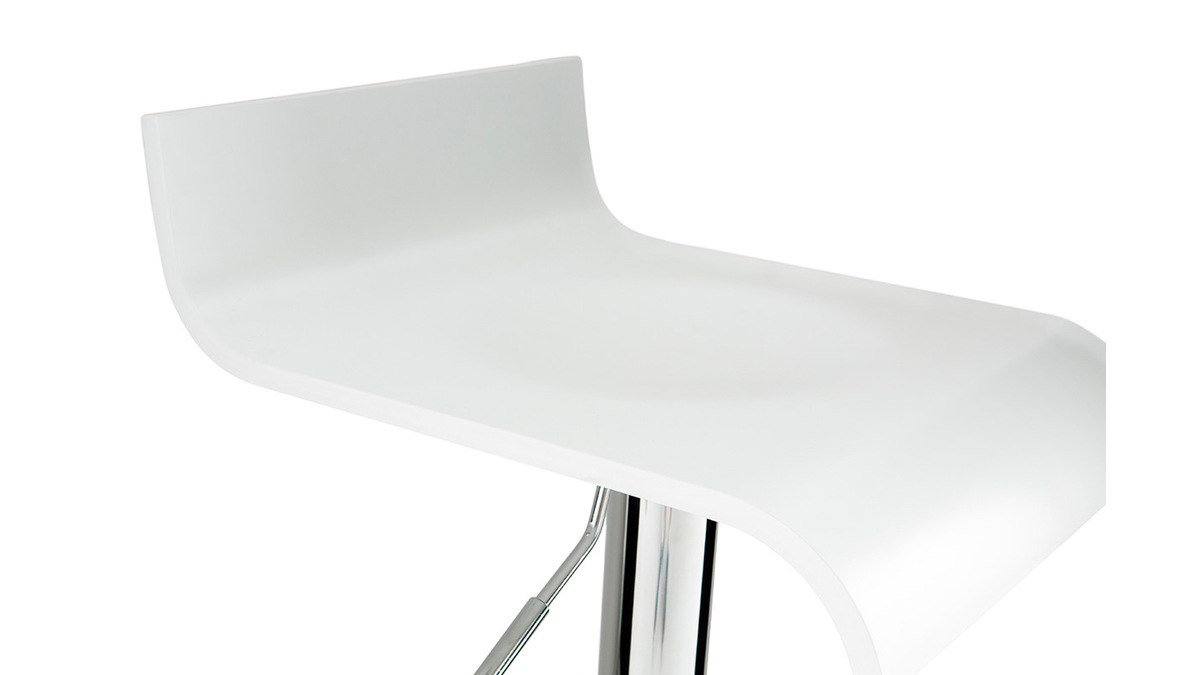 Tabouret de bar design blanc SURF V2