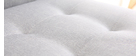 Tabouret de bar design métal et tissu gris clair 66 cm (lot de 2) HALEY