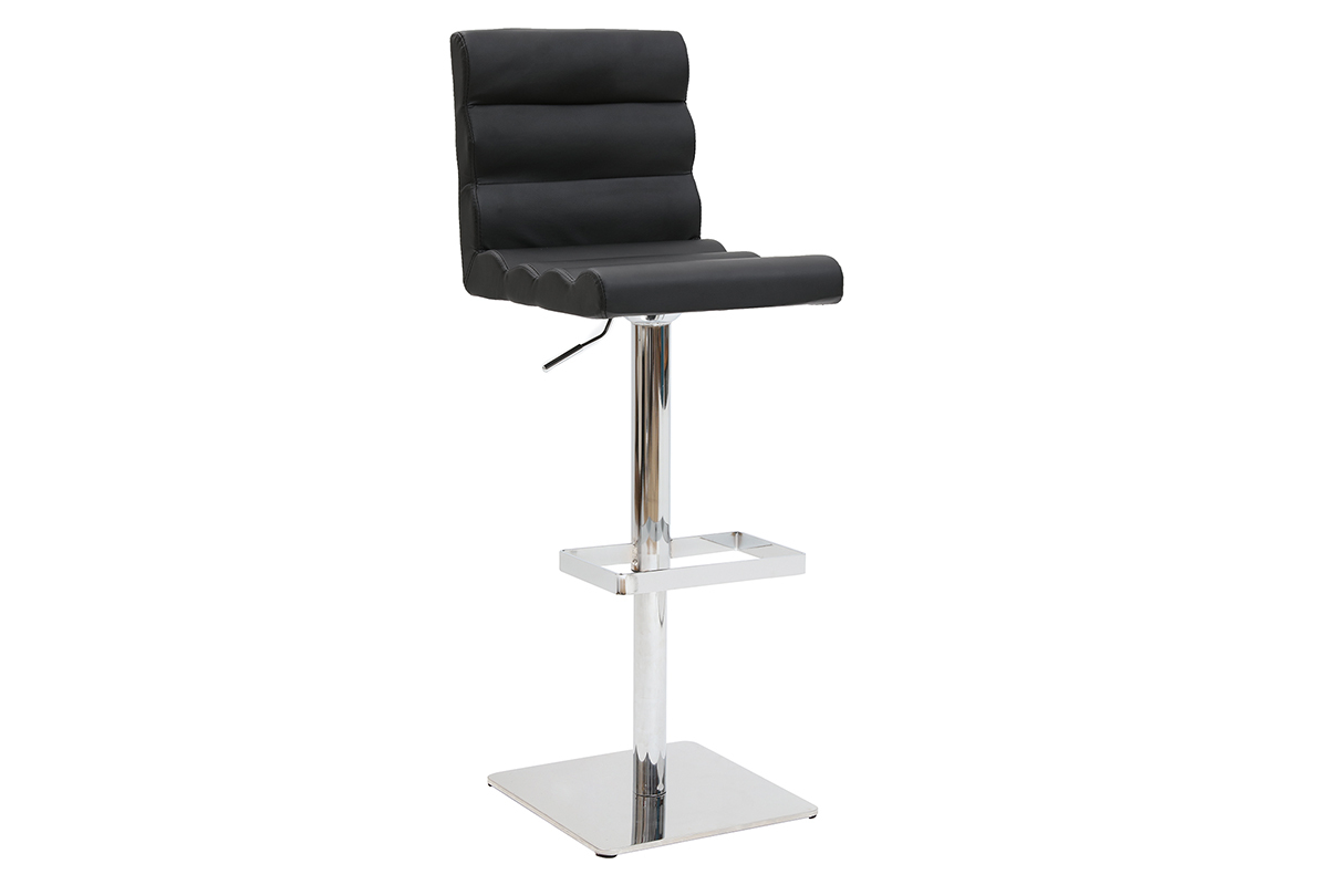 Tabouret de bar design noir COLOMBUS