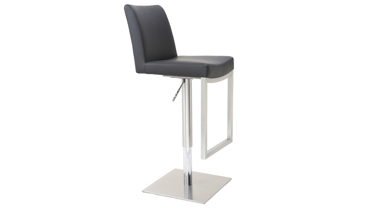 Tabouret de bar design noir KYLE