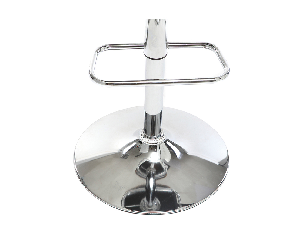 Tabouret de bar design polyuréthane noir et bois foncé RAY - Droite Tabouret de bar design polyuréthane noir et bois foncé RAY