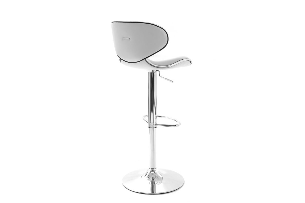 Tabourets de bar design blancs (lot de 2) PEGASE