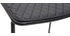Tabourets de bar design en métal noir avec coussin 65 cm (lot de 2) FEELING