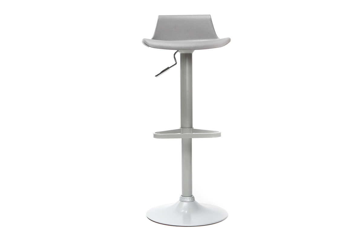 Tabourets de bar design gris (lot de 2) KRONOS