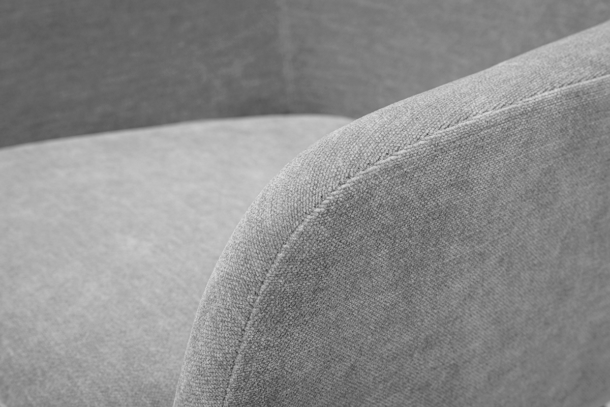 Tabourets de bar en tissu effet velours gris H65 cm (lot de 2) AMIKA