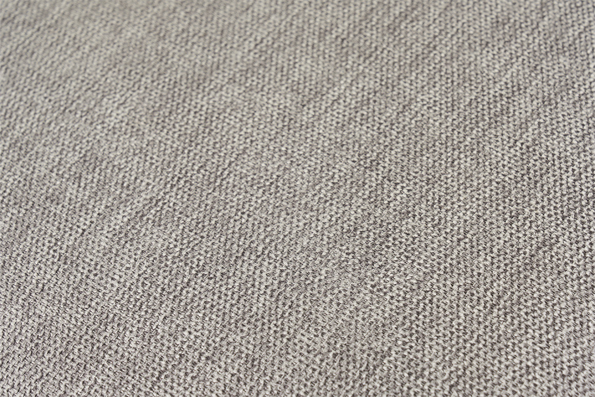 Tabourets de bar en tissu effet velours textur� gris et bois fonc� H68 cm (lot de 2) PULSO