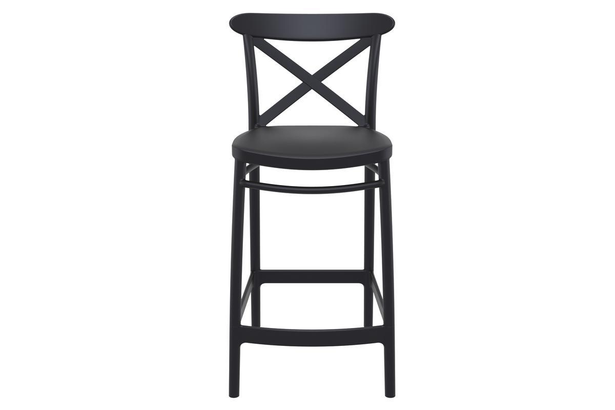 Tabourets de bar noirs H65 cm intrieur / extrieur (lot de 4) GERMAIN