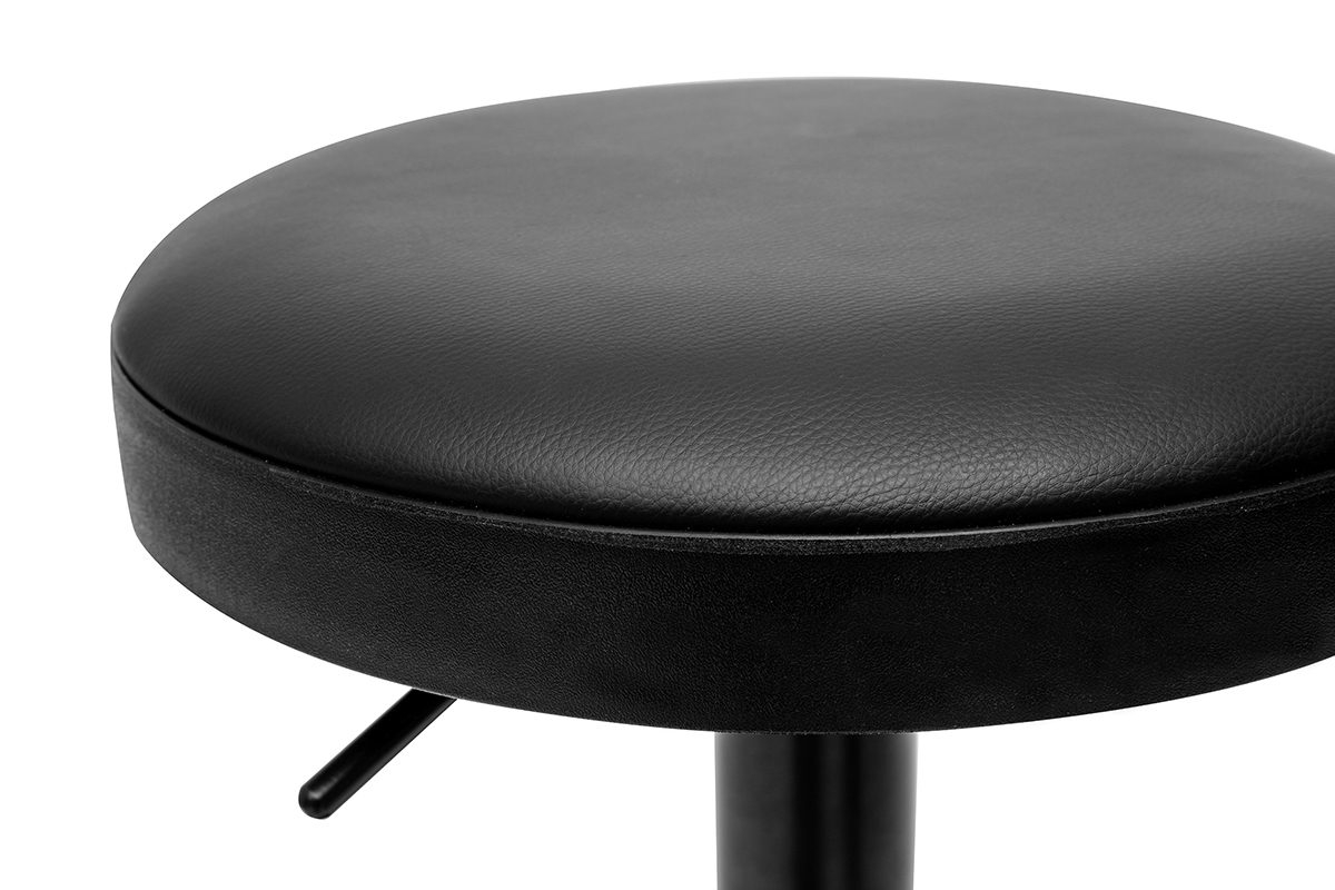Tabourets de bar rglables noirs (lot de 2) BYRON