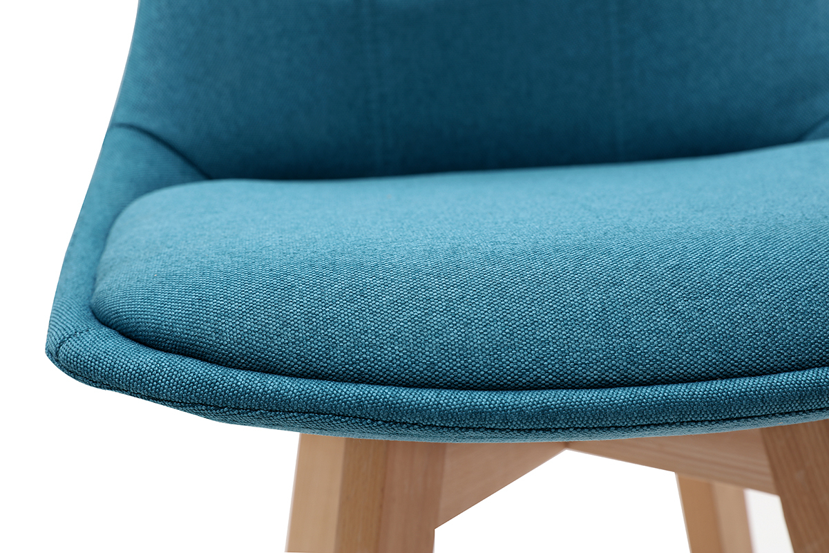 Tabourets de bar scandinaves bleu canard 65 cm (lot de 2) MATILDE