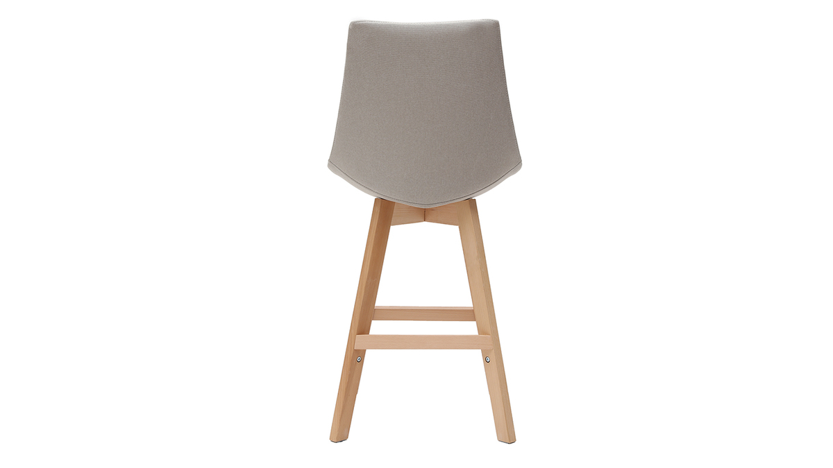 Tabourets de bar scandinaves gris clair 65 cm (lot de 2) MATILDE - Miliboo & Stphane Plaza