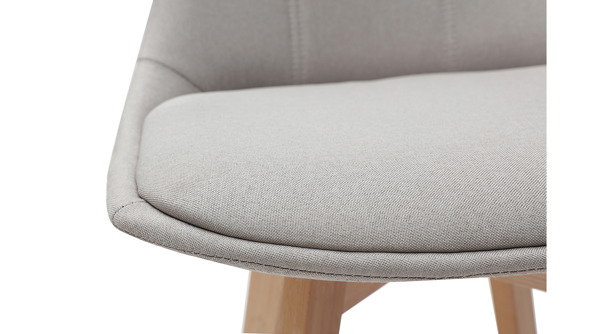 Tabourets de bar scandinaves gris clair 65 cm (lot de 2) MATILDE - Miliboo & Stphane Plaza