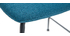 Tabourets de bar tissu et métal bleu canard 65 cm (lot de 2) SAURY
