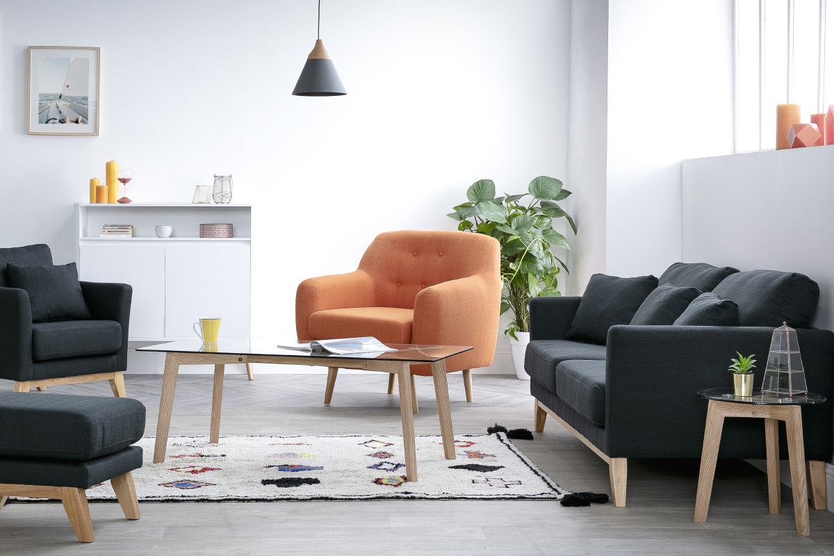 Tapis � motifs coton 140x200cm LIMA