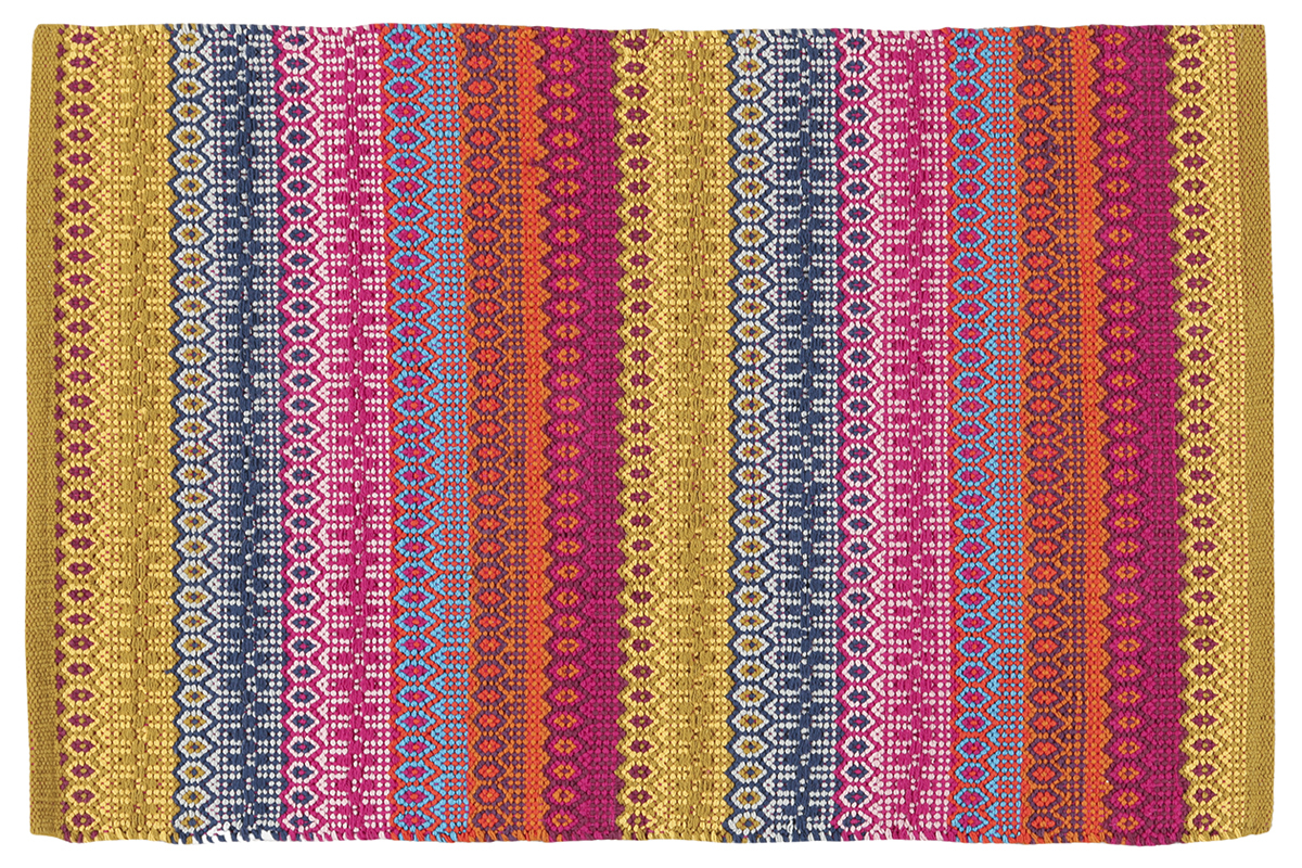 Tapis � motifs multicolore 140 x 200 cm SENEGAL