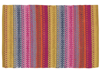 Tapis &agrave; motifs multicolore 140 x 200 cm SENEGAL