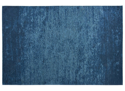 Tapis bleu acrylique-coton 155x230 STONE