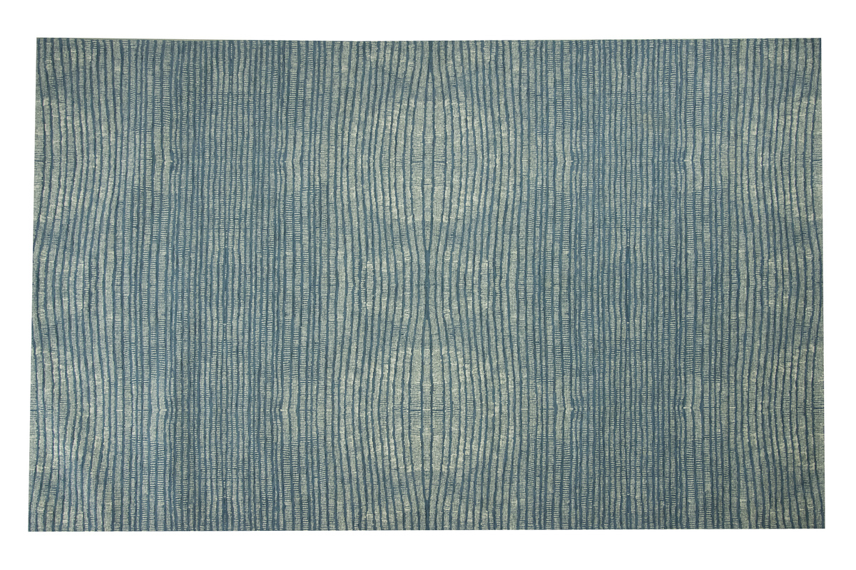 Tapis bleu gris acrylique-coton 155x230 SNAKE