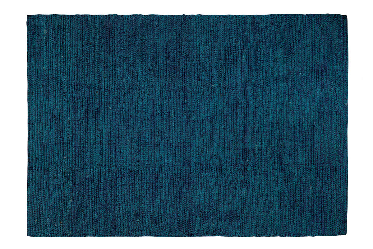 Tapis bleu jute 200x300cm GUNNY