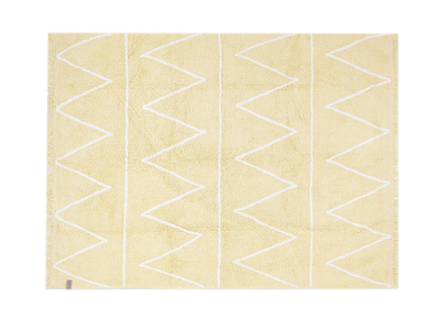 Tapis coton 120x160cm jaune ALISHIA