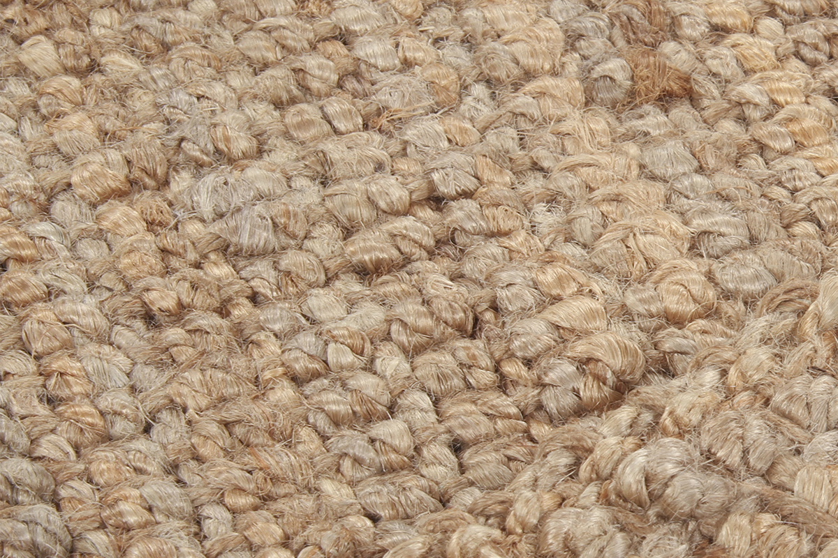 Tapis / Descente de lit en jute naturelle 60 x 120 cm NOOR