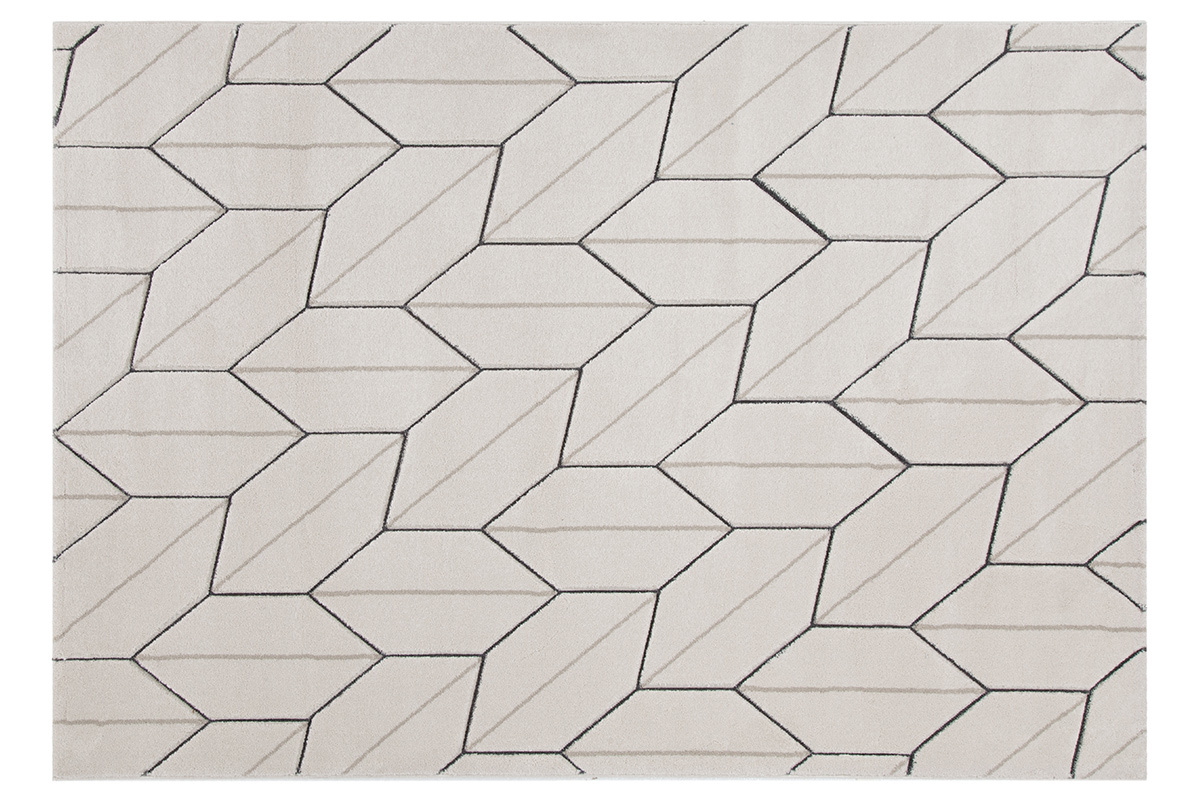 Tapis design beige naturel 160 x 230 cm CORN