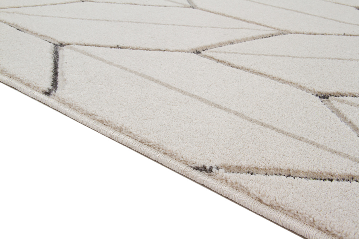 Tapis design beige naturel 160 x 230 cm CORN