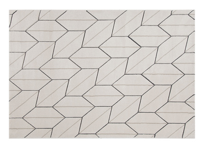 Tapis design beige naturel 160 x 230 cm CORN