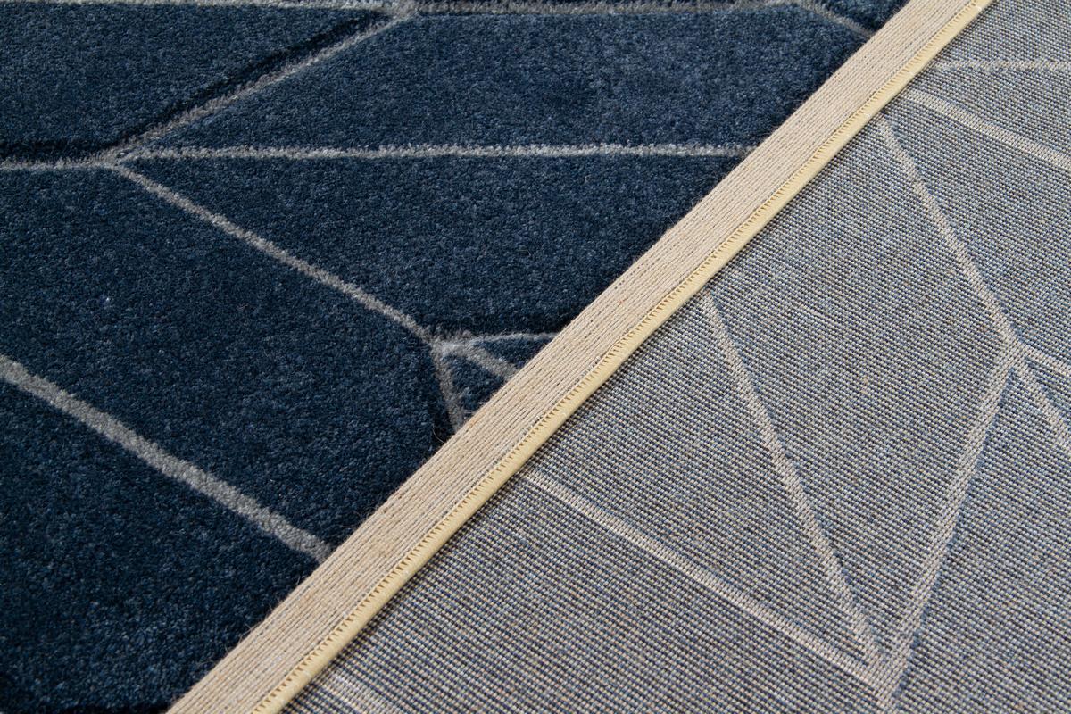 Tapis design bleu 160 x 230 cm BRAQ