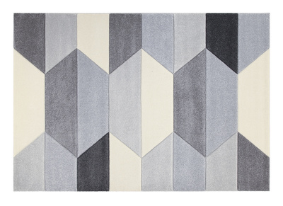 Tapis design gris 160 x 230 cm NAVETTE