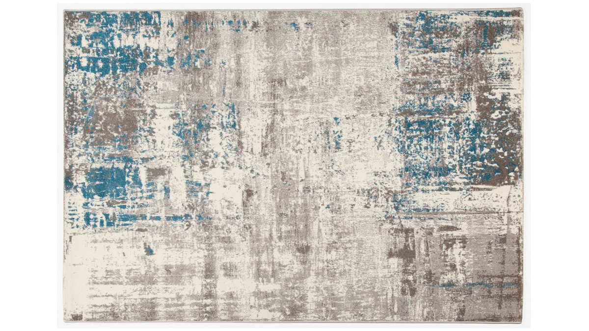 Tapis cru et bleu 160 x 230 cm CAPS