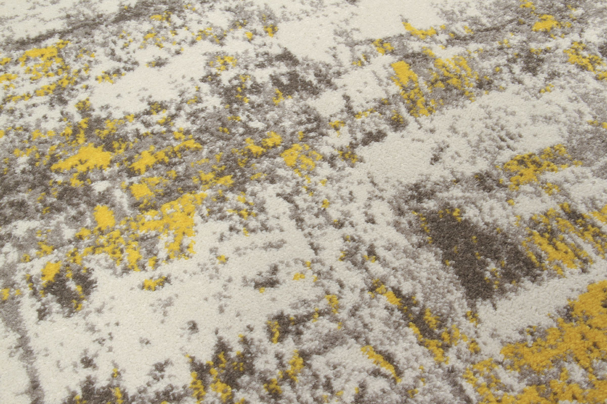 Tapis �cru et jaune 200 x 290 cm CAPS