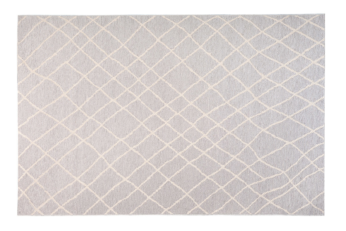 Tapis gris clair polypropyl�ne 160x230 FLOW