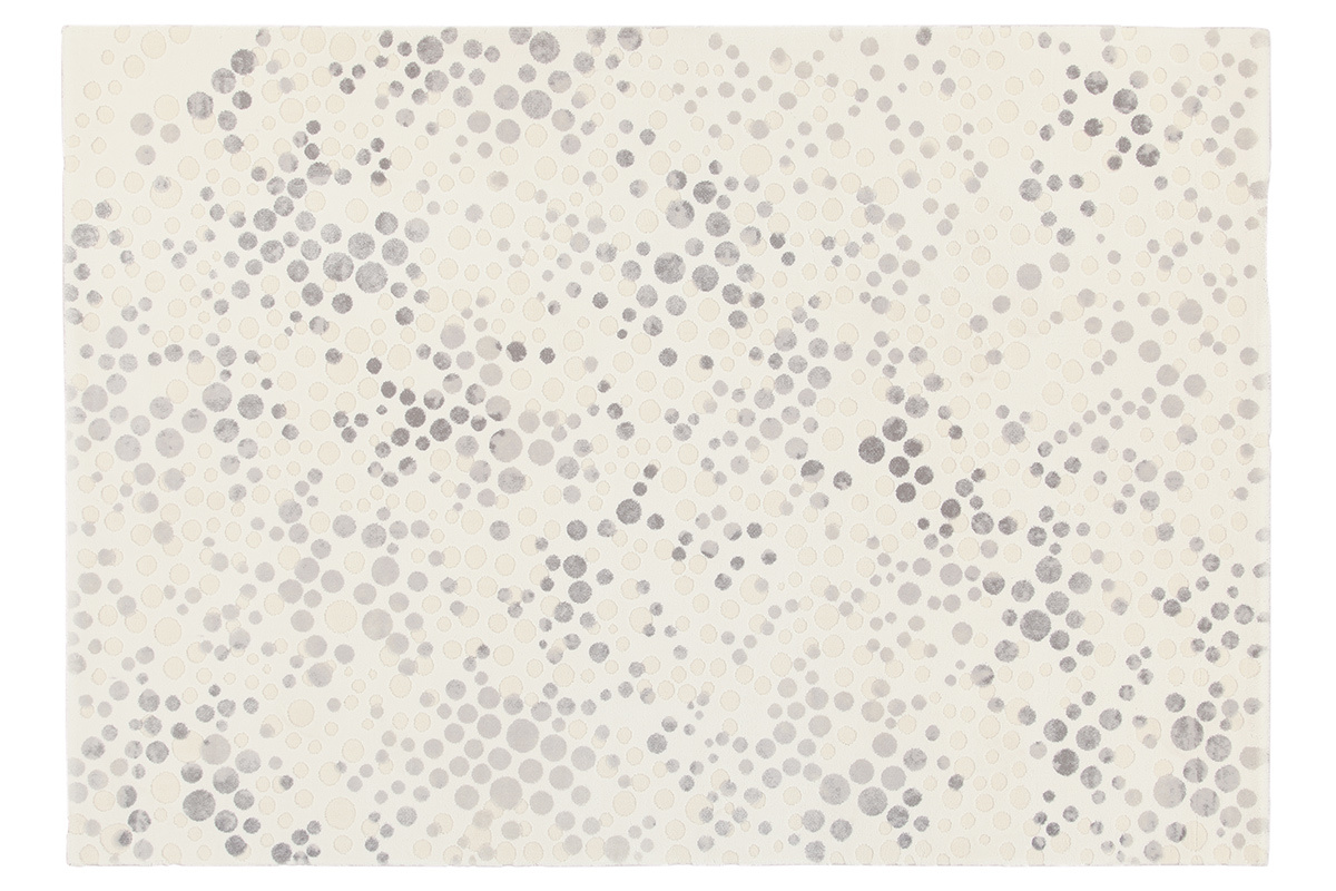 Tapis ivoire � motifs 160 x 230 cm BULLES