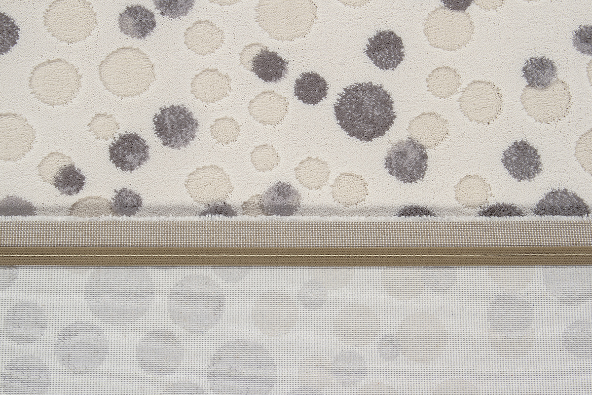 Tapis ivoire � motifs 200 x 300 cm BULLES